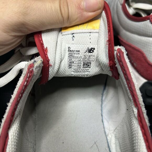 New Balance 327 Men's Size 17 White Team Red Casual Lifestyle Sneakers Shoes - Picture 10 of 14